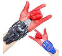 BaYuYPOO Spider Web Shooters, Spider Silk Launcher Wrist Toy for Kids, 9.8 FT Realistic Web Launcher String, Cool Gadgets String Gloves Shooters Toy for Superhero Role-Play Gifts for Kids and Adults