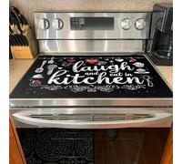 BaYuYPOO Stove Top Cover for Electric Stove 28 "x 20 ", Home Sweet Home Heat Resistant Glass Top Stove Cover Protector, Glass Cooktop Covers, Kitchen Flat Stove Top Covers for Electric Stove