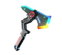 BaYuYPOO Transforming Axe Sound and Light Sword with Mist Spray, 2 in 1 Rechargeable LED Toy with Vibration & Music for Kids 3+, Battle Blaster for Imaginative Play (16.93 Inch)