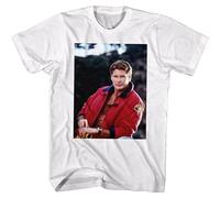 Baywatch David Hasselhoff Mens T Shirt La Beach Lifeguard Tv Mitch Buchannon Size L White