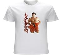 Baywatch David Hasselhoff Men's T Shirt TV LA Beach Lifeguard Mitch Buchannon White XXL
