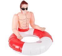 Baywatch Life Saving 35" Rubber Ring Inflatable Lifeguard Hunk Swim Ring