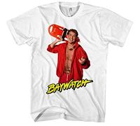 Baywatch Men's and Men's T-Shirt David Hasselhoff Lifeguard Retro Cult M2 - White - Medium