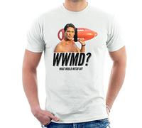 Baywatch What Would Mitch Do David Hasselhoff Men's T-Shirt White