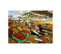 Bazaar in Bishkek, Kyrgyzstan，Jigsaw Puzzles for Adults 1000 Piece Challenging Game Toys, Impossible Puzzle,1000 Piece Jigsaw Puzzles for Adults Family Decoration Puzzle（50x70cm）-AY87
