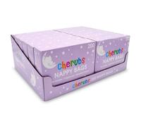 Bazaarist Cherubs Nappy Bags - Pack of 200 | Fragranced Disposable Nappy Sacks for Hygienic & Odour-Free Diaper Disposal | Leak-Proof, Easy-Tie Baby Changing Bags (4)