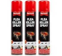 Bazaarist Rentokil Flea Killer Spray 300ml - Ready-to-Use Aerosol Surface Insecticide for Long-Lasting Control of Fleas on Hard Surfaces and Carpets (3PCS)
