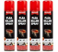 Bazaarist Rentokil Flea Killer Spray 300ml - Ready-to-Use Aerosol Surface Insecticide for Long-Lasting Control of Fleas on Hard Surfaces and Carpets (4PCS)