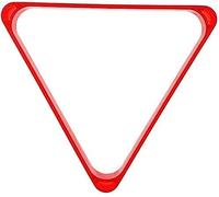 BAZAC American Billiards,Triangle Ball Rack Triangular Frame,Pool Table Triangle Plastic,Pool Triangles Sports Games, no Seams/Red