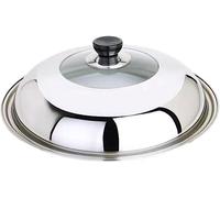 BAZAC Lids Stainless Steel Cooking Pot Lid Multifunction Thicken Pot Cover Kitchen Tool Frying Pan Dome Cover Glass Pot Lids Replacement-22 cm