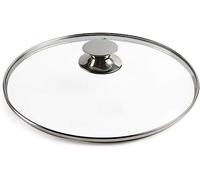 BAZAC Pan Lid Replacement Frying Pans Wok Replace Pot Lids Cover Tempered Transparent Glass Saucepan Lid for Home Kitchen-12 cm