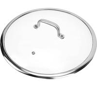 BAZAC pot cover circular frying pan lid replacement pot lid cover replacement lids for pans and pot- pot lid cast iron skillets Universal Saucepan Lid-22CM