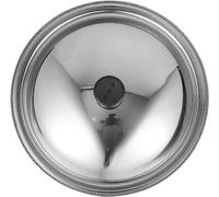 BAZAC Stainless Steel Pot Lid Pan Lid Replacement Pot Lid Cover Kitchen Cookware Accessory Stainless Steel Saucepan Portable Pan Lid Frying Pan Cover Metal Lids Stainless Steel-38CM