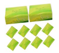 BAZEITFLOW 10 Packs Bamboo Pulp Tissue Paper Natural Yellow Practical Napkins for Travel and Outdoor Use Home Accessories Hotel Extraction Type Papers