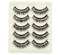 BAZEITFLOW 10 Pairs Shiny Gem Decorative False Eyelash Extensions for Women Dramatic Lash Look for Parties Stage Performances and Everyday Makeup