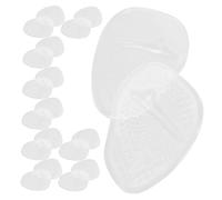 BAZEITFLOW 10 Pairs Silicone High Heel Inserts for Women Thickened Anti-Slip Forefoot Pads Shock-Absorbing Ball of Foot Cushions Clear Comfortable Gel Shoe Pads for High Heels