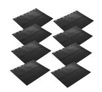 BAZEITFLOW 10 Pcs Double-Sided Loose-Leaf Stamp Pages Black Background Spacious Capacity Stamp Holders Protecting and Displaying for Collectors Storage Inserts