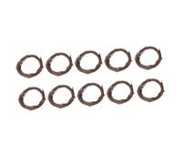 BAZEITFLOW 10 Pcs Natural Dried Rattan Rings Unfinished Vine Garland for DIY Party Decorations American Country Style Wreath Frames Indoor Home Craft Supplies