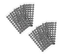 BAZEITFLOW 10 Sheets Retroreflective Scanning Markers for Motion Capture High Adhesion Tracking Dots for Mapping Reference Points Measurement Systems Compatible with Various Scanners