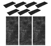 BAZEITFLOW 10 Sheets Reusable Charcoal Carbon Filter Sheets for Air Conditioner Ventilation, Made of Sturdy Fibre Material, Black Colour, for Removing Odours and Dust in Home or Office Air