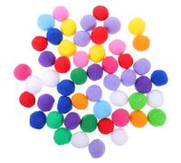 BAZEITFLOW 100Pcs Assorted Fluffy Pom Poms for Crafting and DIY Projects Decorations for Crafts Handmade and Creative Artworks