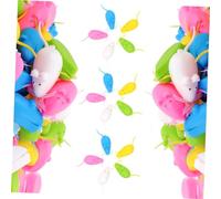 BAZEITFLOW 100pcs Baby Teeth Keepsake Box for Children Colorful Mouse Design Small Tooth Storage Organizer Suitable for Boys and Girls Sturdy Keepsake Case