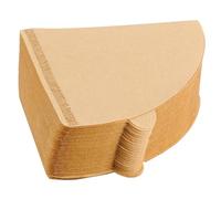 BAZEITFLOW 100pcs Disposable Cone Coffee Filters Paper for Drip Coffee Makers Portable Unbleached Filter Papers for Home Office Use Smooth Texture Preserving Fresh Flavor