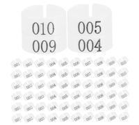 BAZEITFLOW 100pcs Pigeon Bands Plastic Identification Rings Poultry Leg Bands for Chicken Supplies Pigeon Foot Rings