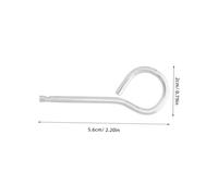 BAZEITFLOW 100pcs Stainless Steel Fire Extinguisher Pull Pins Replacement Safety Lock for Fire Extinguisher Accessories Accidental Discharge Protection Suitable for Home Office Vehicle Use