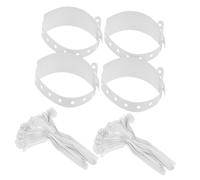 BAZEITFLOW 100Pcs Waterproof Disposable Hospital Wristbands Medical Identification Patient Id Bracelets with Writable Surface for Accurate Tracking