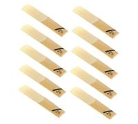 BAZEITFLOW 10pcs B Clarinet Reeds Strength Durable Woodwind Instrument Accessories for Clarinet Players Excellent Sound Quality