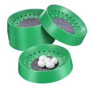 BAZEITFLOW 10pcs Breathable Bird Egg Breeding Basins with Non Slip Mat for Pigeons Parrots Nesting Home Farm Supplies