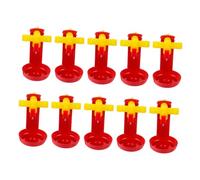 BAZEITFLOW 10pcs Chicken Water Nipples Poultry Drink Dispenser Safety Ball Drinkers Easy Install for Chickens Ducks Geese