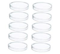 BAZEITFLOW 10Pcs Clear Laboratory Petri Dishes with Lids Plastic Petri Plates for Scientific Experiments Sample Protection Versatile Chemistry Tools for Lab Analysis and Microorganism Culture