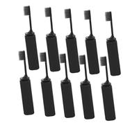 BAZEITFLOW 10pcs Compact Portable Toothbrush Soft Head Travel Folding Case for Hotels Camping School Business Trips