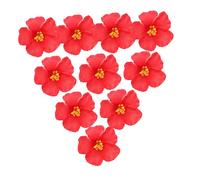 BAZEITFLOW 10pcs Hawaiian Flower Hair Clips for Women and Tropical Boho Floral Hairpins with Lifelike Reusable Elegant Accessories for Beach Party and