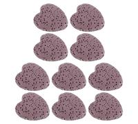 BAZEITFLOW 10pcs Heart-shaped Essential Oil Diffusing Stones for Home Use, Silent Passive Diffuser Lava Rock with Elegant Stone Material, Easy Operation Aromatherapy Decoration for Party