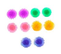 BAZEITFLOW 10pcs Interactive Kitten Teasing Soft Thorn Balls for Cats Fun Pet Play Balls Random Color Stimulates Curiosity Encourages Exercise Random Color