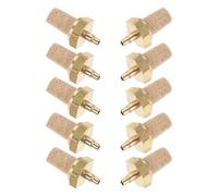 BAZEITFLOW 10pcs M3 Fog Machine Filter Nozzle Copper Muffler for Stage Smoke Machine, Compatible with M4 Steam Fogger, Oil Filter Replacement for Halloween Christmas Performances