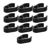 BAZEITFLOW 10pcs Mic Cable Clips Microphone Cord Clamps for Boom Pole Cable Organizer Plastic Wire Holders for Mic Stand Accessories Compact and Wear-resistant Design