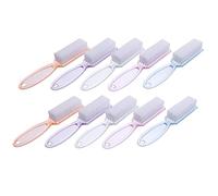 BAZEITFLOW 10pcs Nail Care Kit Fingernail Brush Grip Handle Stiff Cleaning Brush for Scrubbing Nails