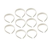 BAZEITFLOW 10pcs Plain Wide Plastic Headbands for Women DIY Craft Hair Accessories Solid Color Hard No Teeth Hairband for Party Wedding Everyday Use