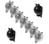 BAZEITFLOW 10pcs Plant Rooting Boxes and Root Propagation Balls for Indoor Gardening and Bonsai Tree Care Kit, Small Half Black Half Plastic Rooting Devices for Air Layering and Plant Grafting