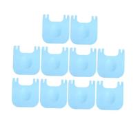 BAZEITFLOW 10pcs Plastic Cage Buckle Clips Wire Cage Playpen Connectors 2 Sky-blue Locks for Rabbit Hamster Guinea Pig Fixing Accessories