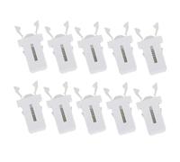BAZEITFLOW 10pcs Push Type Trash Can Lock Buckles Replacement Latches for Home Waste Bins Fit Smooth Surface Easy Installation Garbage Can Press Locks