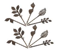 BAZEITFLOW 10pcs Retro Leaf Hair Clip Bronze Hair Decorative Bobby Pins Retro Bobby Pins Accessories Fashion Vintage Style Barrettes