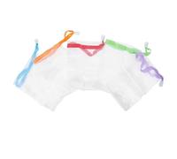 BAZEITFLOW 10pcs Soap Foaming Net Mesh Soap Foaming Bag for Exfoliating for Shower and Bath Use Random Style