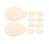 BAZEITFLOW 10pcs Transparent Silicone Makeup Foundation Applicator Non Absorbent Reusable Facial Sponges for Liquid Concealer Soft Powder Puff for Precise Natural Blending