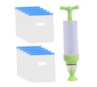 BAZEITFLOW 10pcs Vacuum Storage Bags for Printer Filament with Hand Pump Reusable Compression Pouches for Abs Pla Pteg Consumables Humidity Resistant Drying and Space Saving Organizer