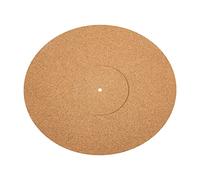 BAZEITFLOW 12-inch Cork Turntable Slipmat Vinyl Record Protective Mat Groove, 3mm Thickness Natural Color Cushion for Turntable Platter, Anti-shock Record Pad for Vinyl Players